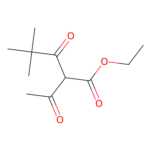Ethyl 3-oxo-2-acetyl-4,4-dimethylpentanoate structure