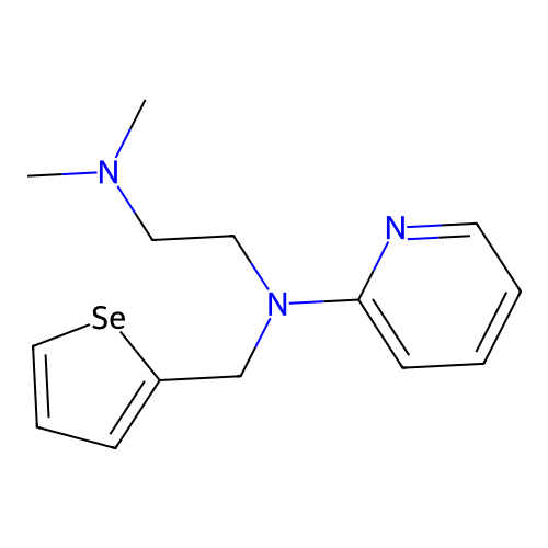 Pyridine, 2-((2-(dimethylamino)ethyl)(selenophene-2-ylmethyl)amino)- structure