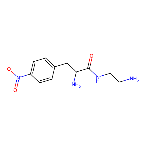 4-Nitrophenylalanine amide, N-[2-aminoethyl]- structure