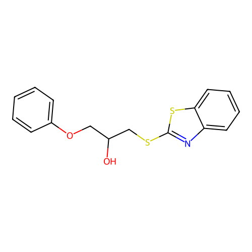2-Propanol, 1-(2-benzothiazolylthio)-3-phenoxy- structure