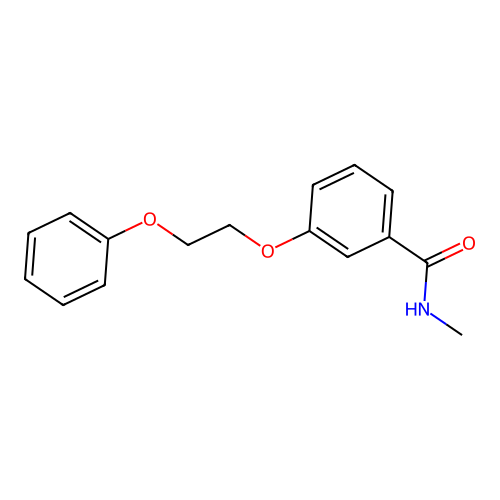 N-methyl-3-(2-phenoxyethoxy)benzamide structure