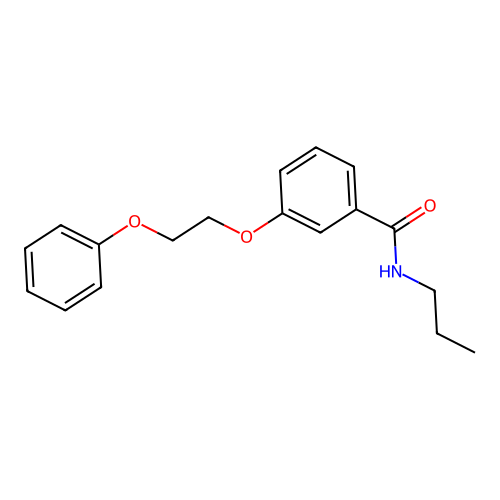 3-(2-phenoxyethoxy)-N-propylbenzamide structure