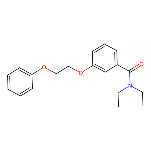 N,N-diethyl-3-(2-phenoxyethoxy)benzamide structure