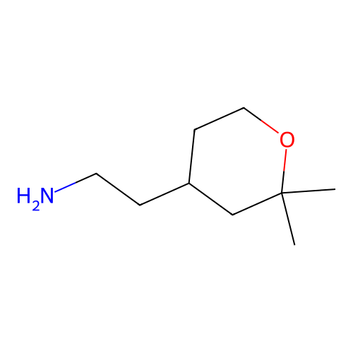 2-(2,2-dimethyltetrahydro-2H-pyran-4-yl)ethanamine structure