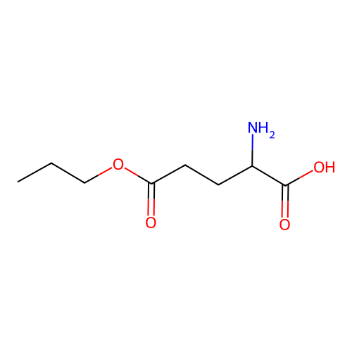 2-Amino-5-oxo-5-propoxypentanoic acid structure