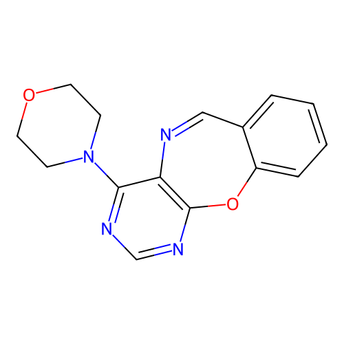 4-(4-Morpholinyl)pyrimido[4,5-b][1,4]benzoxazepine structure