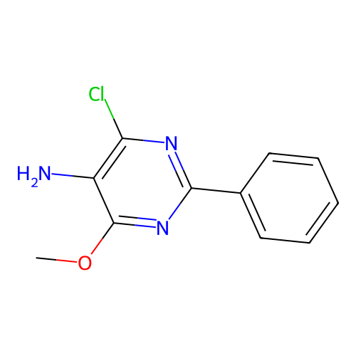 4-Chloro-6-methoxy-2-phenylpyrimidin-5-amine structure