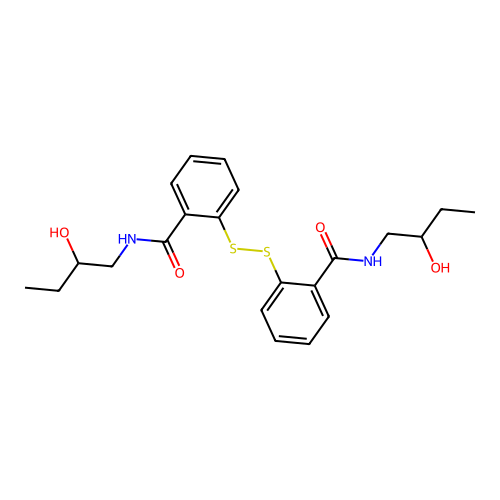2,2'-Dithiobis[N-(2-hydroxybutyl)benzamide] structure