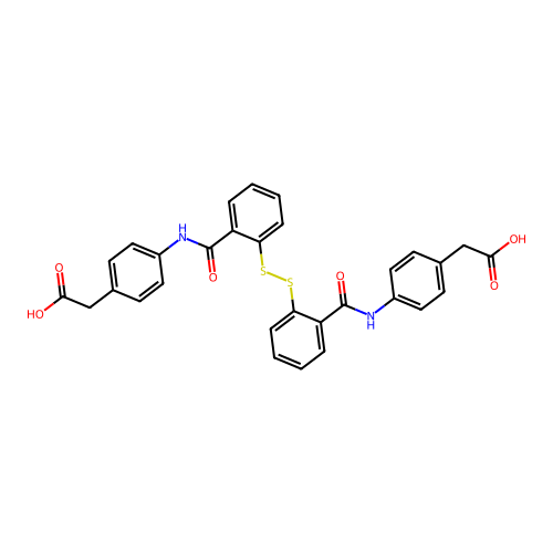 2,2'-Dithiobis(N-phenylaceticacid)benzamide) structure