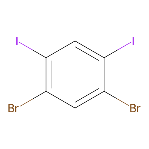 1,5-Dibromo-2,4-diiodobenzene structure