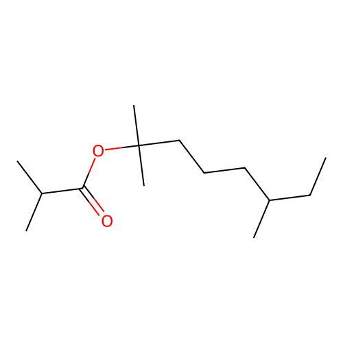 1,1,5-Trimethylheptyl isobutyrate structure