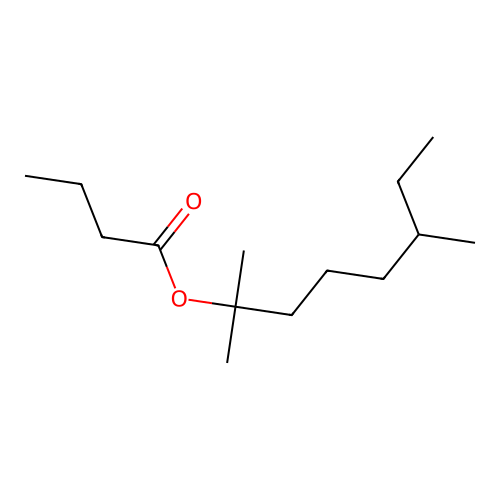 1,1,5-Trimethylheptyl butyrate structure