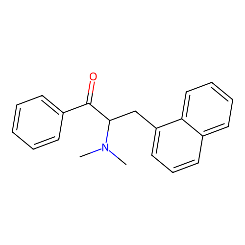 2-(Dimethylamino)-3-naphthalen-1-yl-1-phenylpropan-1-one structure