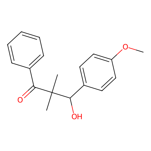 1-Propanone, 2,2-dimethyl-3-hydroxy-3-(4-methoxyphenyl)-1-phenyl- structure