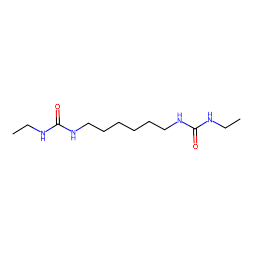 1,1'-Hexamethylenebis(3-ethylurea) structure
