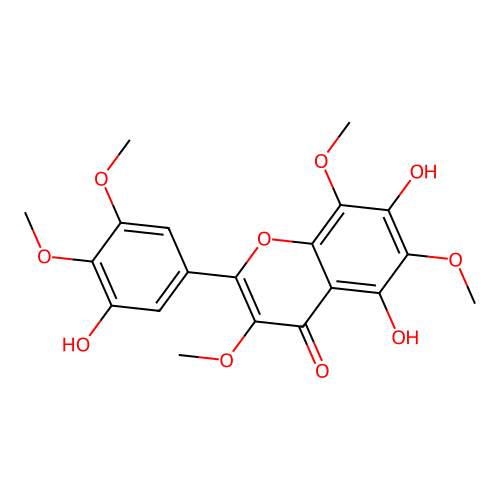 5,7,3'-Trihydroxy-3,6,8,4',5'-pentamethoxyflavone structure