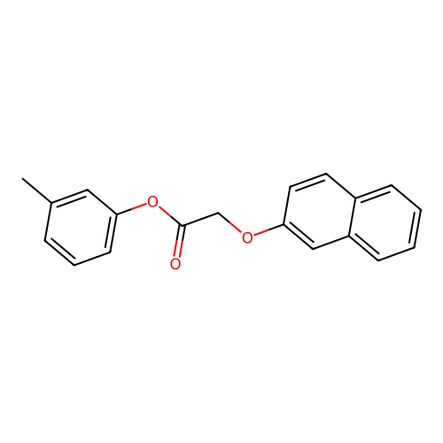3-Methylphenyl (naphthalen-2-yloxy)acetate structure