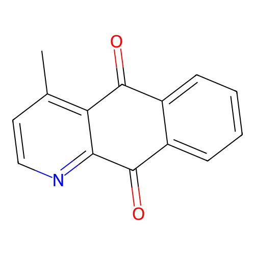 4-Methylbenzo(g)quinoline-5,10-dione structure