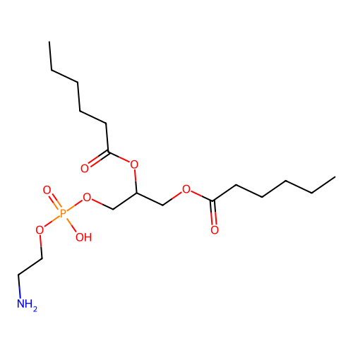 1,2-Dihexanoylphosphatidylethanolamine structure