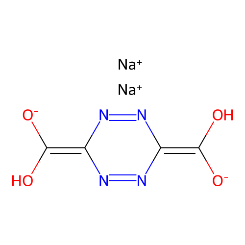1,4-Dihydro-[1,2,4,5]tetrazine-3,6-dicarboxylic acid, disodium salt structure
