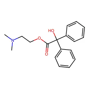 2-(Dimethylamino)ethyl alpha-hydroxy-alpha-phenylbenzeneacetate structure
