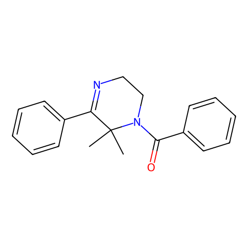 (6,6-Dimethyl-5-phenyl-3,6-dihydropyrazin-1(2H)-yl)(phenyl)methanone structure