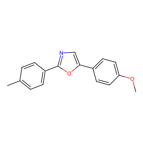 Oxazole, 5-(4-methoxyphenyl)-2-(4-methylphenyl)- structure