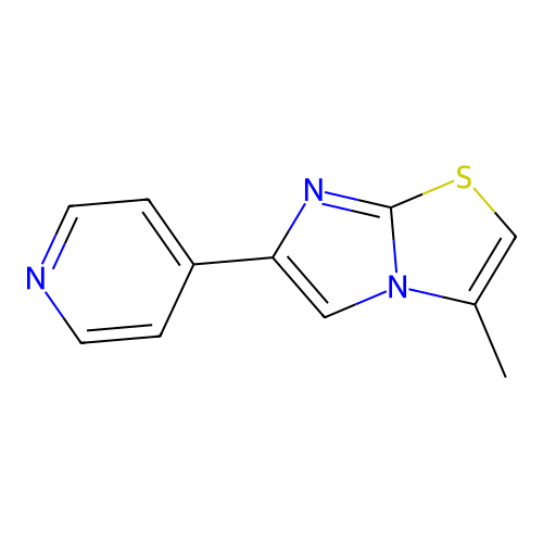 3-Methyl-6-pyridin-4-ylimidazo[2,1-b][1,3]thiazole structure