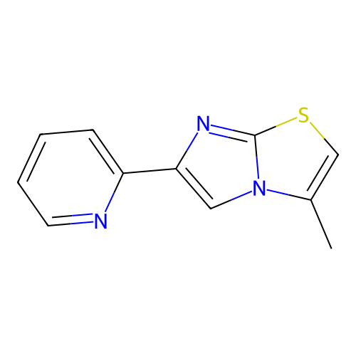 3-Methyl-6-(pyridin-2-YL)imidazo[2,1-B]thiazole structure