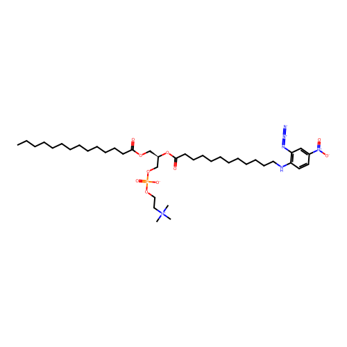 1-Myristoyl-2-(2-azido-4-nitrobenzoyl)phosphatidylcholine structure