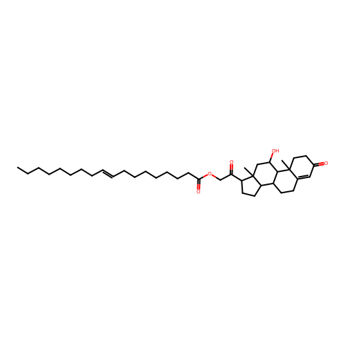 Corticosterone 21-oleate structure