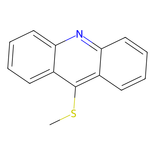 Acridine, 9-(methylthio)- structure