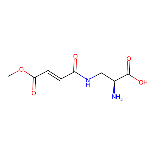 1-Methyl (2E)-4-(((2S)-2-amino-2-carboxyethyl)amino)-4-oxo-2-butenoate structure