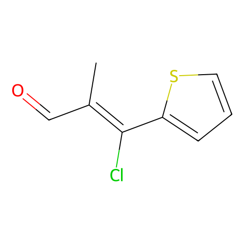 3-Chloro-3-(2-thienyl)methacrylaldehyde structure
