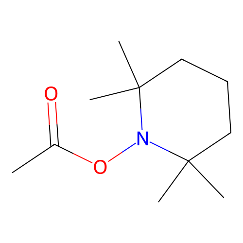 (2,2,6,6-Tetramethylpiperidin-1-yl) acetate structure
