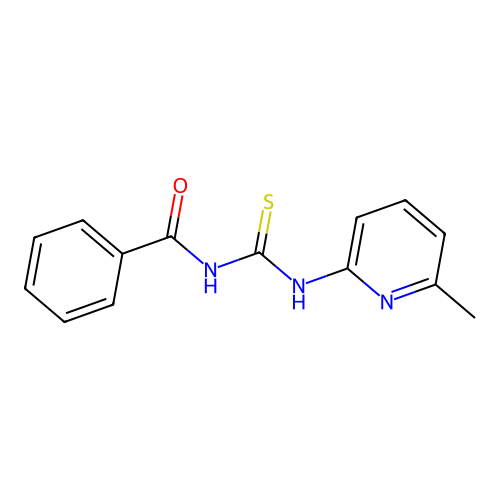 N-((6-Methylpyridin-2-yl)carbamothioyl)benzamide structure