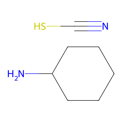 环己胺;硫代甲醛腈 structure