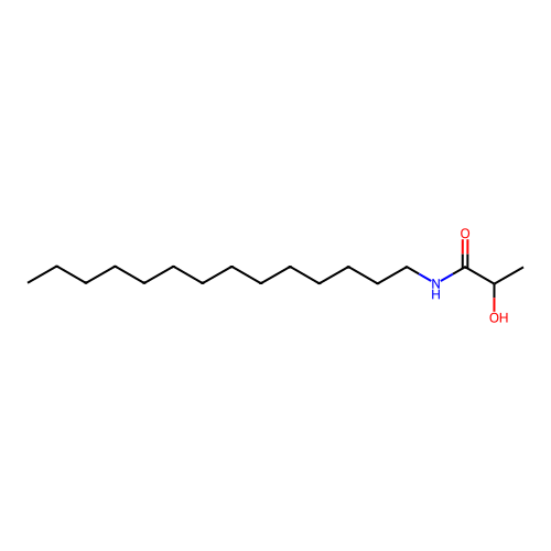2-羟基-N-十四烷基丙酰胺 structure