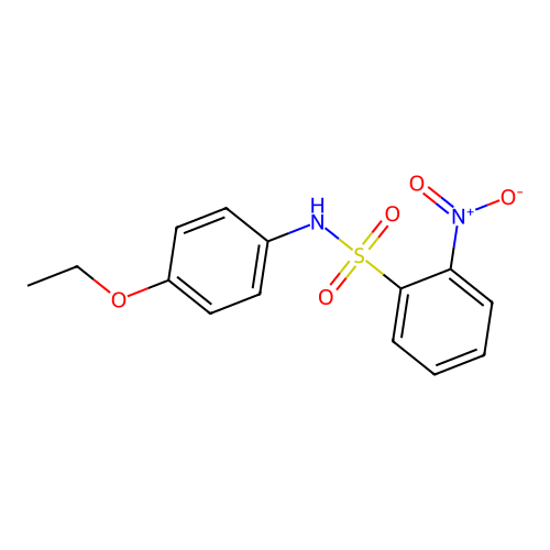 N-(4-ethoxyphenyl)-2-nitrobenzenesulfonamide structure