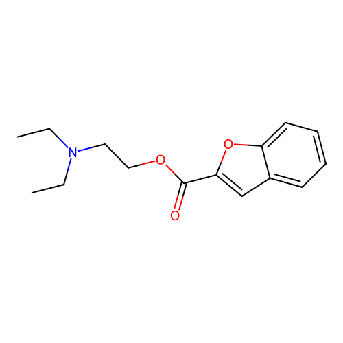 2-(Diethylamino)ethyl 1-benzofuran-2-carboxylate structure