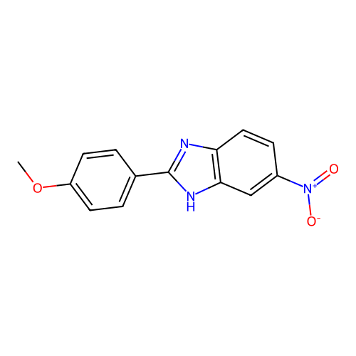 2-(4-methoxyphenyl)-5-nitro-1H-benzimidazole structure