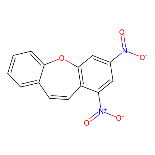 1,3-Dinitrodibenzo[b,f]oxepine structure