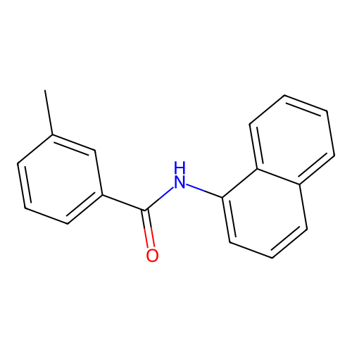3-Methyl-N-(1-naphthyl)benzamide structure