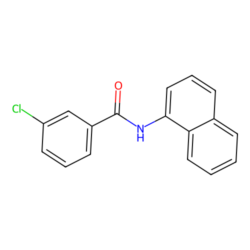 3-Chloro-N-(1-naphthyl)benzamide structure