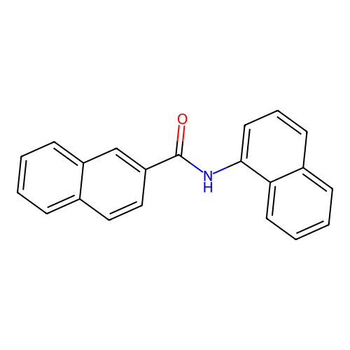 N-1-Naphthalenyl-2-naphthalenecarboxamide structure