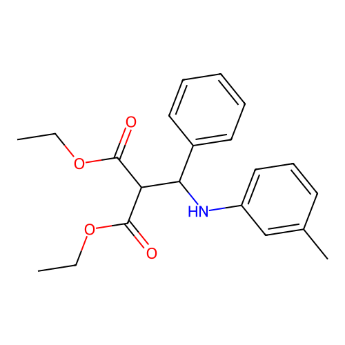 Diethyl 2-[phenyl(3-toluidino)methyl]malonate structure