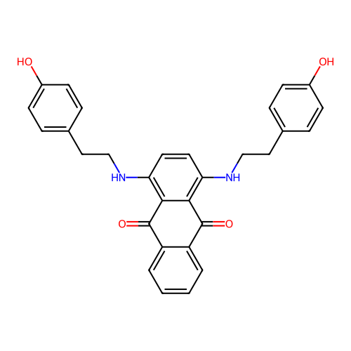 1,4-BIS[(P-HYDROXYPHENETHYL)AMINO]-ANTHRAQUINONE structure