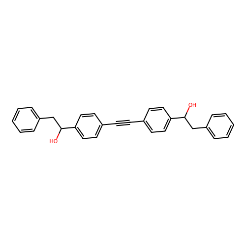 Phenethyl alcohol, alpha,alpha'-(ethynylenedi-p-phenylene)di- structure