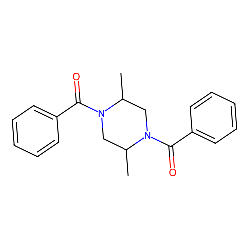 1,4-Dibenzoyl-2,5-dimethylpiperazine structure