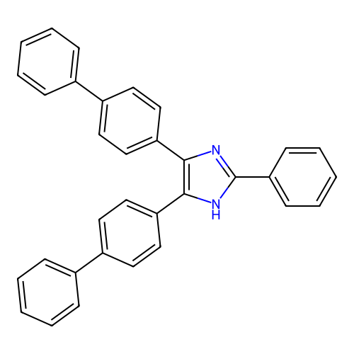 4,5-di[1,1'-biphenyl]-4-yl-2-phenyl-1H-imidazole structure